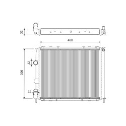 Radiateur Refroidissement Moteur Pour Renault Clio II Kangoo 7700430143