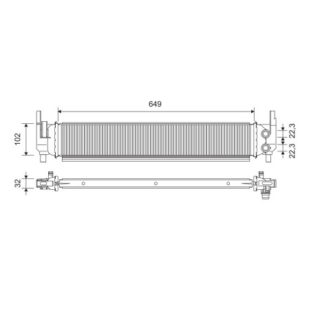 Radiateur Refroidissement Moteur Pour VW Audi A3 Q2 Seat Skoda 5Q0121251EL