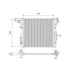 Radiateur Refroidissement Moteur Pour Jeep Wrangler III 55056633AA 55056633AB