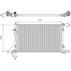 Radiateur Refroidissement Moteur Pour Renault Master III 214106556R