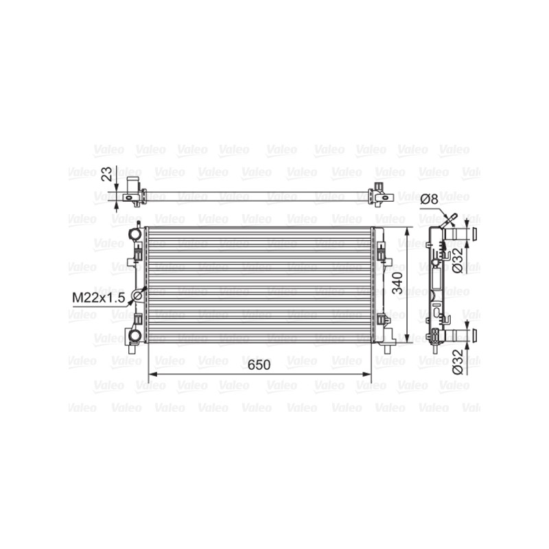 Radiateur Refroidissement Moteur Pour VW Audi Seat Skoda 6R0121253 6R0121253A