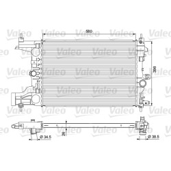 Radiateur Refroidissement Moteur Pour Opel Astra J Cascada Vauxhall