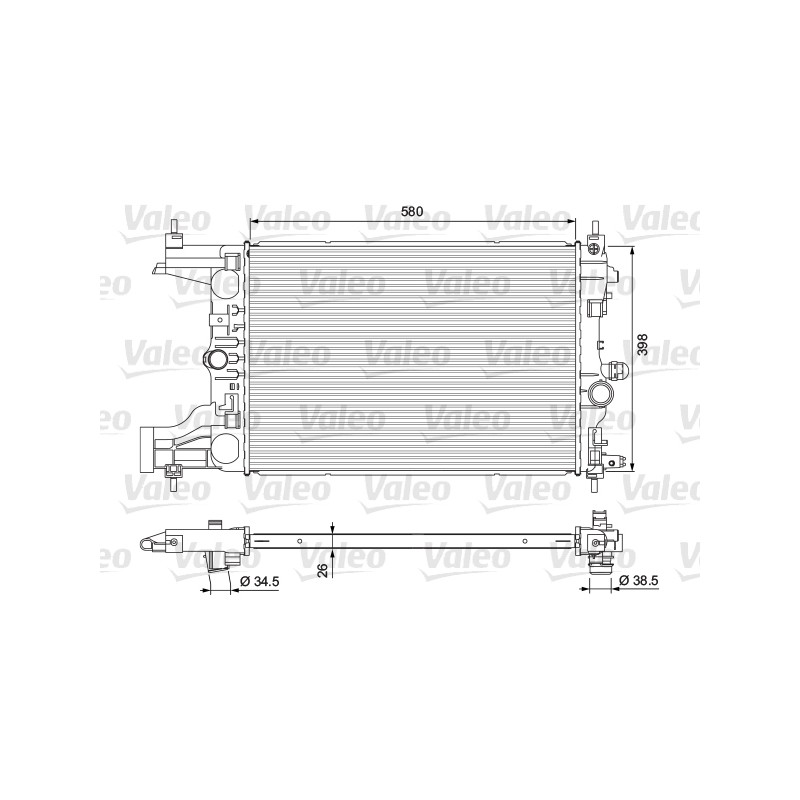 Radiateur Refroidissement Moteur Pour Opel Astra J Cascada Vauxhall