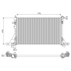 Radiateur Refroidissement Moteur Pour Renault Opel Nissan Vauxhall 214108535R