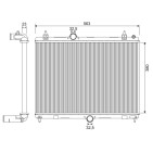Radiateur Refroidissement Moteur Pour Peugeot 407 508 I Citroën C5 III
