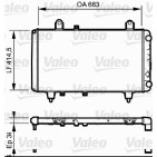 Radiateur Refroidissement Moteur Pour Peugeot Fiat Citroën C25 1300-J9 5981189