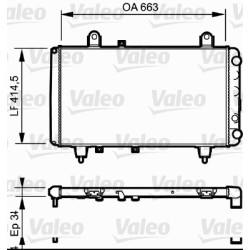 Radiateur Refroidissement Moteur Pour Peugeot Fiat Citroën C25 1300-J9 5981189