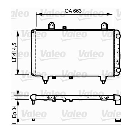 Radiateur Refroidissement Moteur Pour Peugeot Fiat Citroën C25 1300-J9 5981189