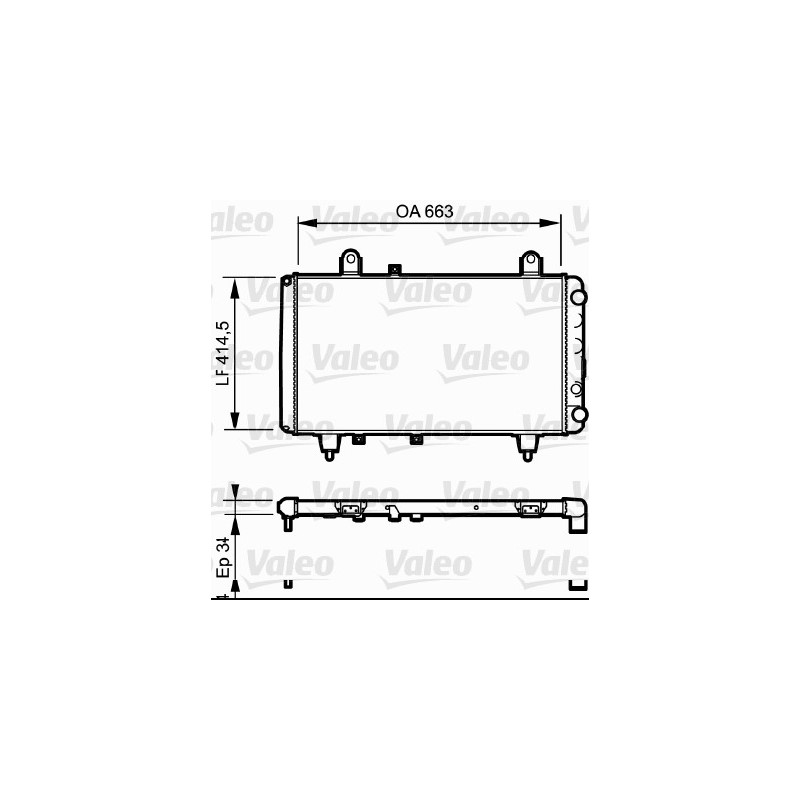 Radiateur Refroidissement Moteur Pour Peugeot Fiat Citroën C25 1300-J9 5981189