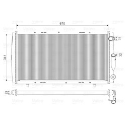 Radiateur Refroidissement Moteur Pour Renault 21 Espace I 7700764838 7700785734
