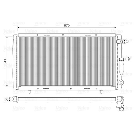 Radiateur Refroidissement Moteur Pour Renault 21 Espace I 7700764838 7700785734