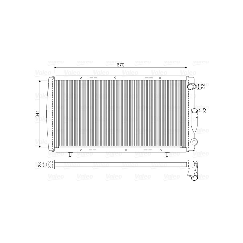 Radiateur Refroidissement Moteur Pour Renault 21 Espace I 7700764838 7700785734