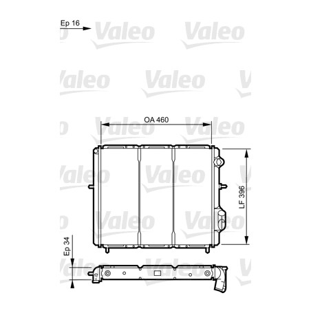 Radiateur Refroidissement Moteur Pour Renault Clio I 7700804240