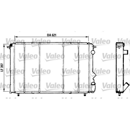 Radiateur Refroidissement Moteur Pour Renault Espace II 6025101336 6025101338