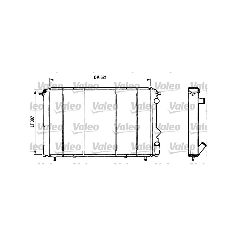 Radiateur Refroidissement Moteur Pour Renault Espace II 6025101336 6025101338