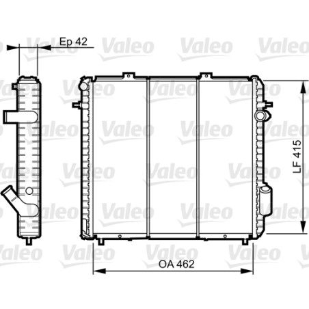 Radiateur Refroidissement Moteur Pour Renault Express Rapid 6006000712
