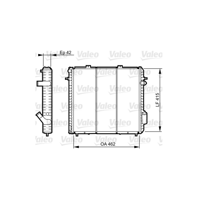 Radiateur Refroidissement Moteur Pour Renault Express Rapid 6006000712
