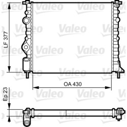 Radiateur Refroidissement Moteur Pour Renault Dacia Nissan 8660000459 7700838134
