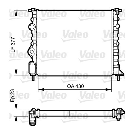 Radiateur Refroidissement Moteur Pour Renault Dacia Nissan 8660000459 7700838134