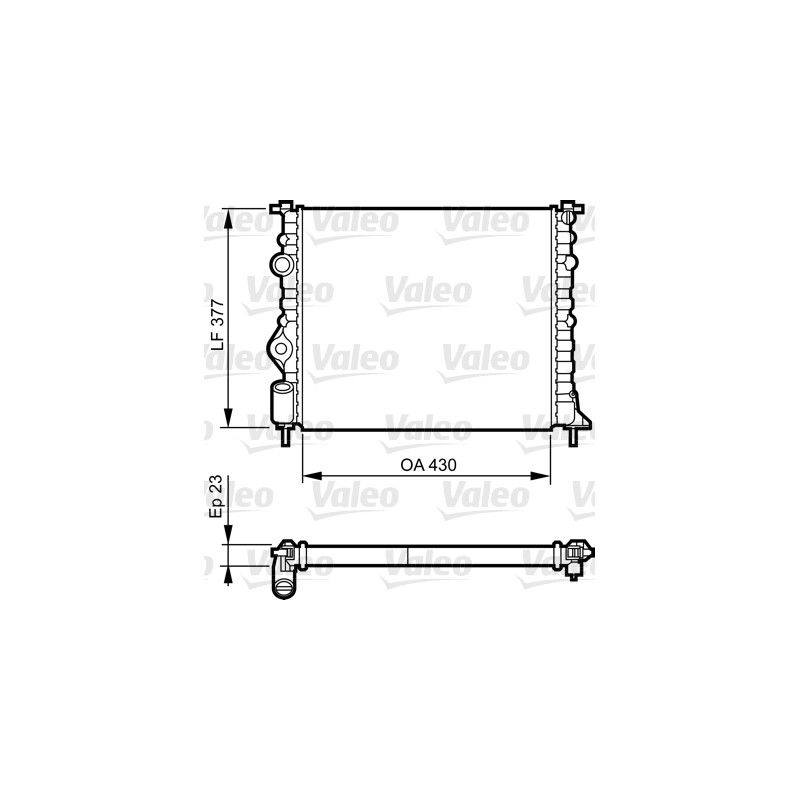 Radiateur Refroidissement Moteur Pour Renault Dacia Nissan 8660000459 7700838134