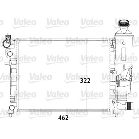 Radiateur Refroidissement Moteur Pour Peugeot 106 II Citroën Saxo 1301-SQ