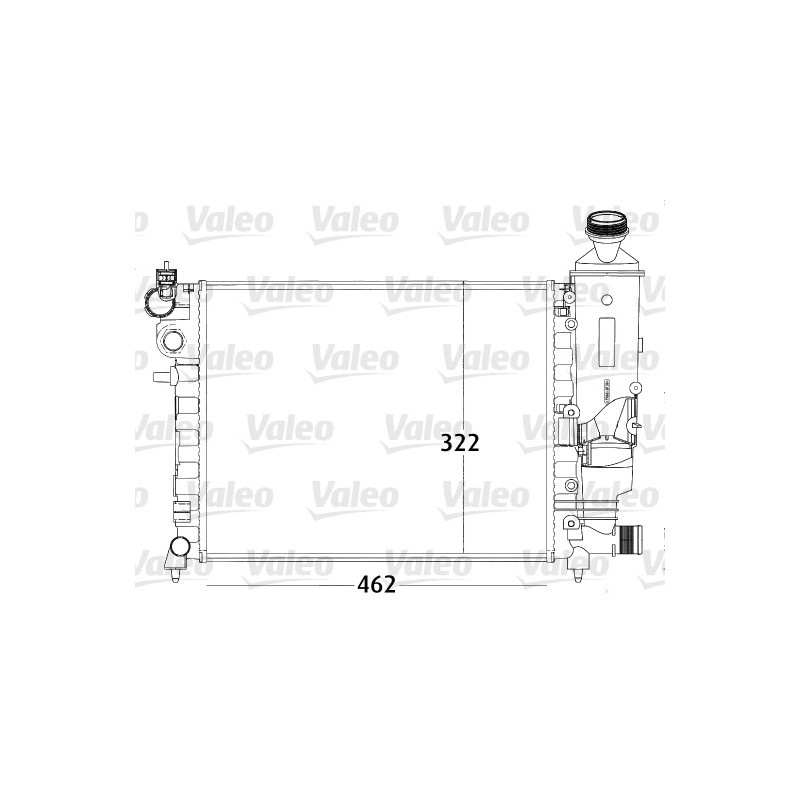 Radiateur Refroidissement Moteur Pour Peugeot 106 II Citroën Saxo 1301-SQ