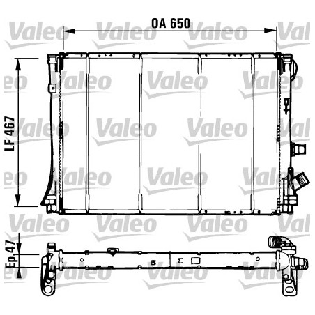 Radiateur Refroidissement Moteur Pour Renault Espace III Laguna I 7701041957