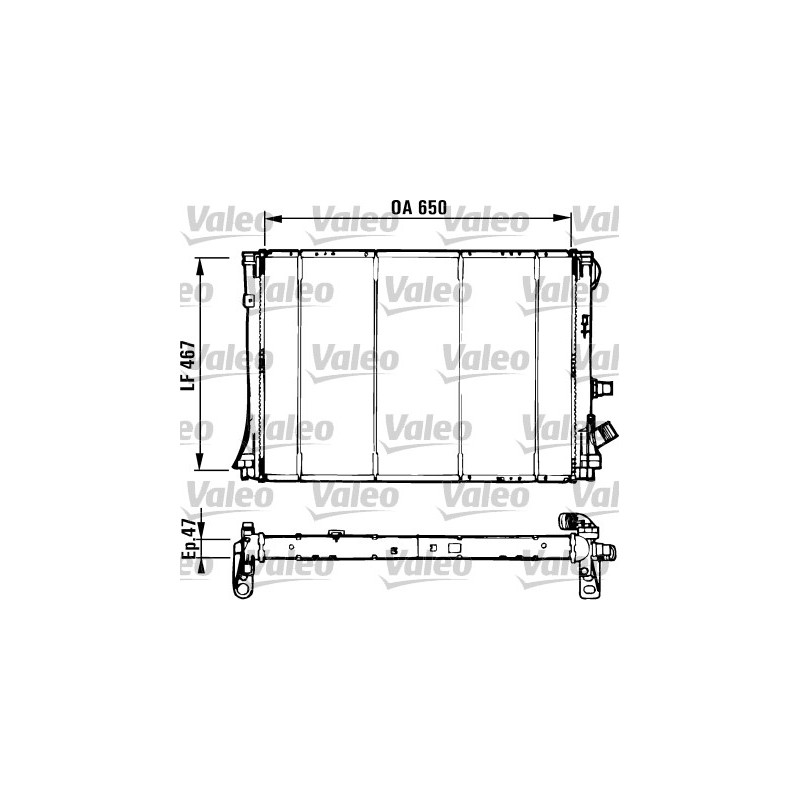 Radiateur Refroidissement Moteur Pour Renault Espace III Laguna I 7701041957