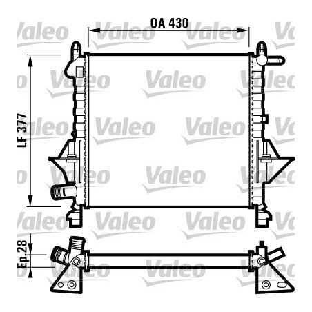 Radiateur Refroidissement Moteur Pour Renault Twingo I 7701045212 7701352580