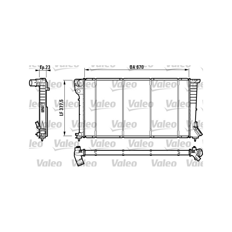 Radiateur Refroidissement Moteur Pour Peugeot 306 Partner Citroën Berlingo