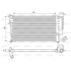 Radiateur Refroidissement Moteur Pour Peugeot 306 307 Citroën Xsara Picasso