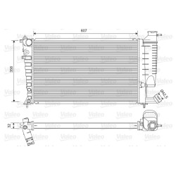 Radiateur Refroidissement Moteur Pour Peugeot 306 307 Citroën Xsara Picasso