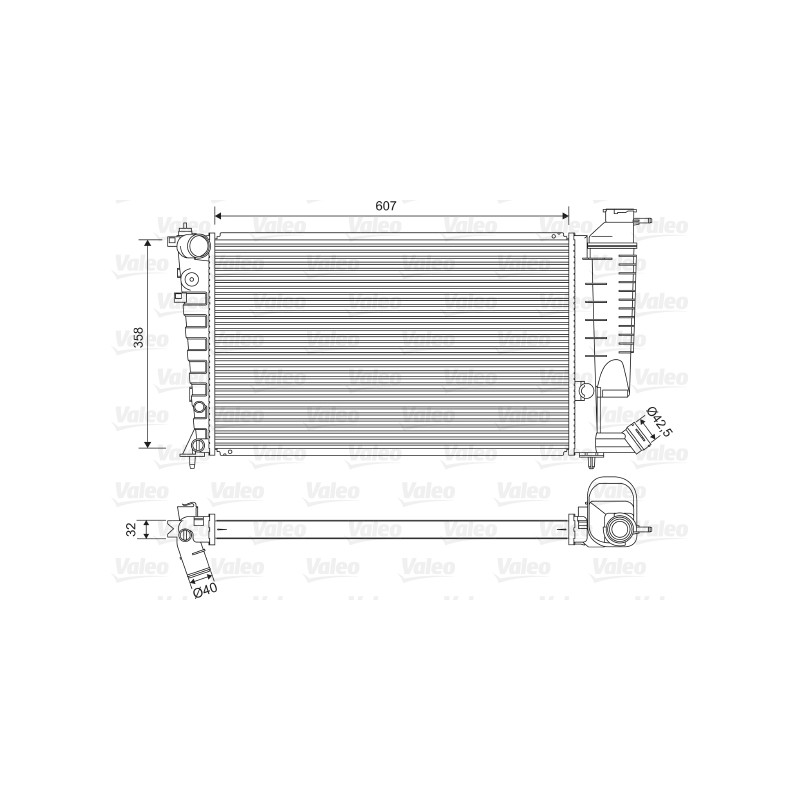 Radiateur Refroidissement Moteur Pour Peugeot 306 307 Citroën Xsara Picasso