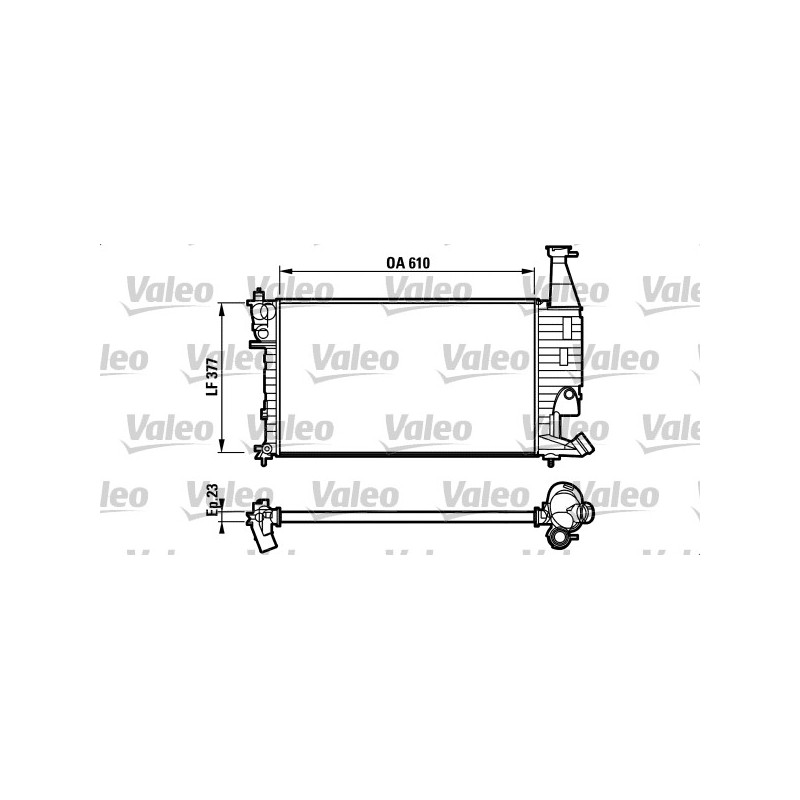 Radiateur Refroidissement Moteur Pour Peugeot Partner Citroën Berlingo 1331AQ