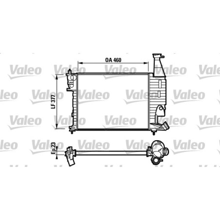 Radiateur Refroidissement Moteur Pour Peugeot Partner Citroën Berlingo 1331-CP