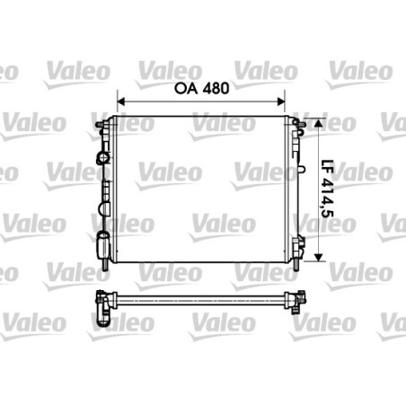 Radiateur Refroidissement Moteur Pour Renault Dacia Nissan 8660000438 7700428082