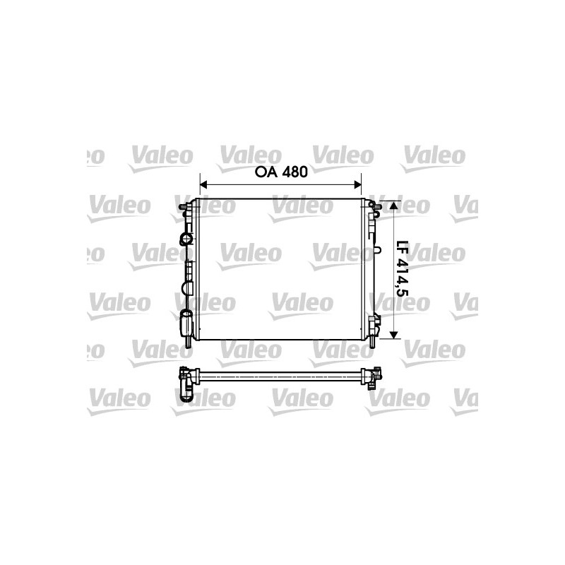 Radiateur Refroidissement Moteur Pour Renault Dacia Nissan 8660000438 7700428082