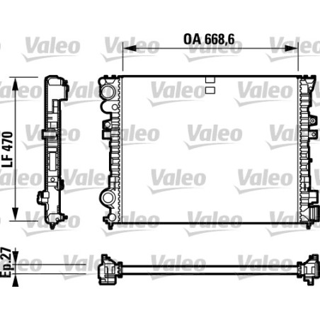 Radiateur Refroidissement Moteur Pour Peugeot Fiat Citroën Lancia 1331HE 1331HG