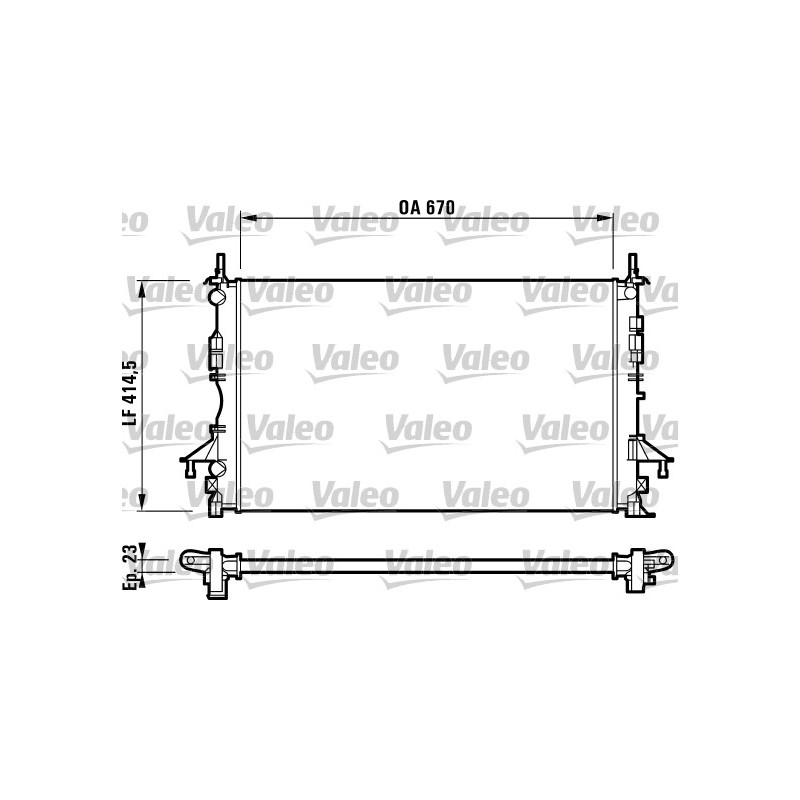 Radiateur Refroidissement Moteur Pour Renault Espace IV Laguna II 7711134656