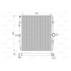 Radiateur Refroidissement Moteur Pour Peugeot Fiat Citroën C8 Lancia 1330-00