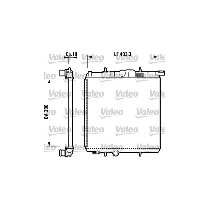 Radiateur Refroidissement Moteur Pour Peugeot 206 206+ 1331X4 1331X5 1333-12