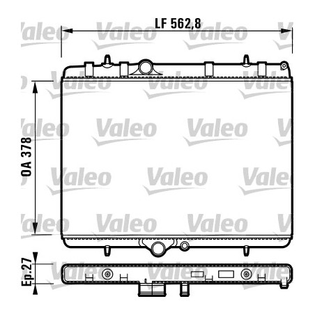 Radiateur Refroidissement Moteur Pour Peugeot 307 Citroën C4 I Xsara
