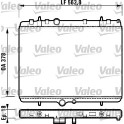 Radiateur Refroidissement Moteur Pour Peugeot 307 Citroën C4 I Xsara