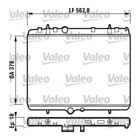 Radiateur Refroidissement Moteur Pour Peugeot 307 Citroën C4 I Xsara