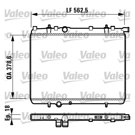 Radiateur Refroidissement Moteur Pour Peugeot 206 206+ 1330-F3 1330-G0 1330-Y3