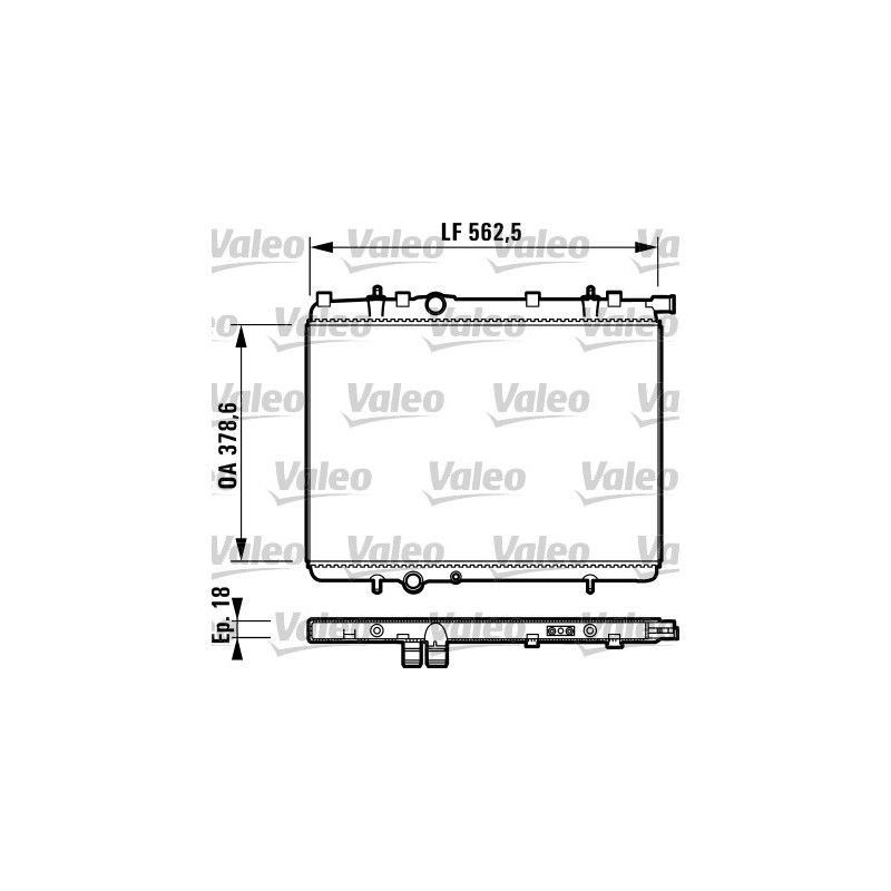 Radiateur Refroidissement Moteur Pour Peugeot 206 206+ 1330-F3 1330-G0 1330-Y3