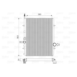 Radiateur Refroidissement Moteur Pour Peugeot 206 1330-59 1330-B2 1330-F2