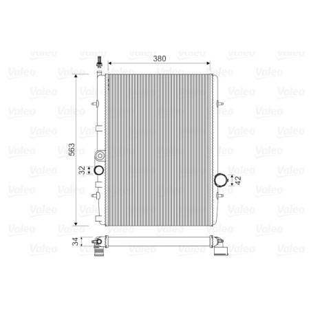 Radiateur Refroidissement Moteur Pour Peugeot 206 1330-59 1330-B2 1330-F2