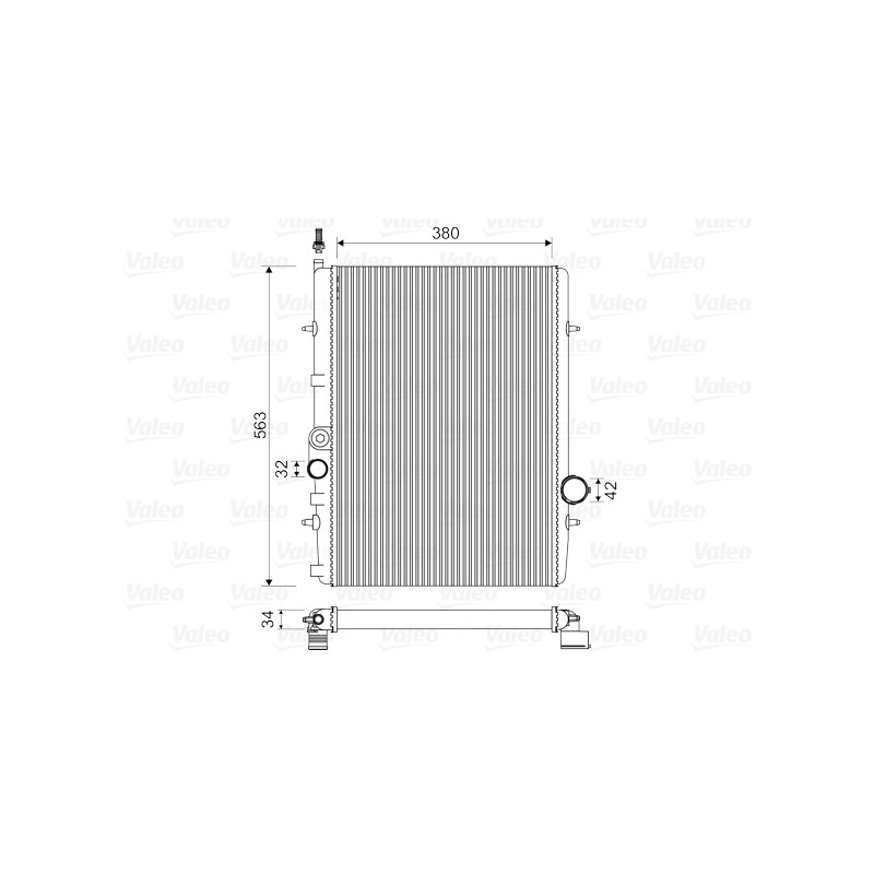 Radiateur Refroidissement Moteur Pour Peugeot 206 1330-59 1330-B2 1330-F2