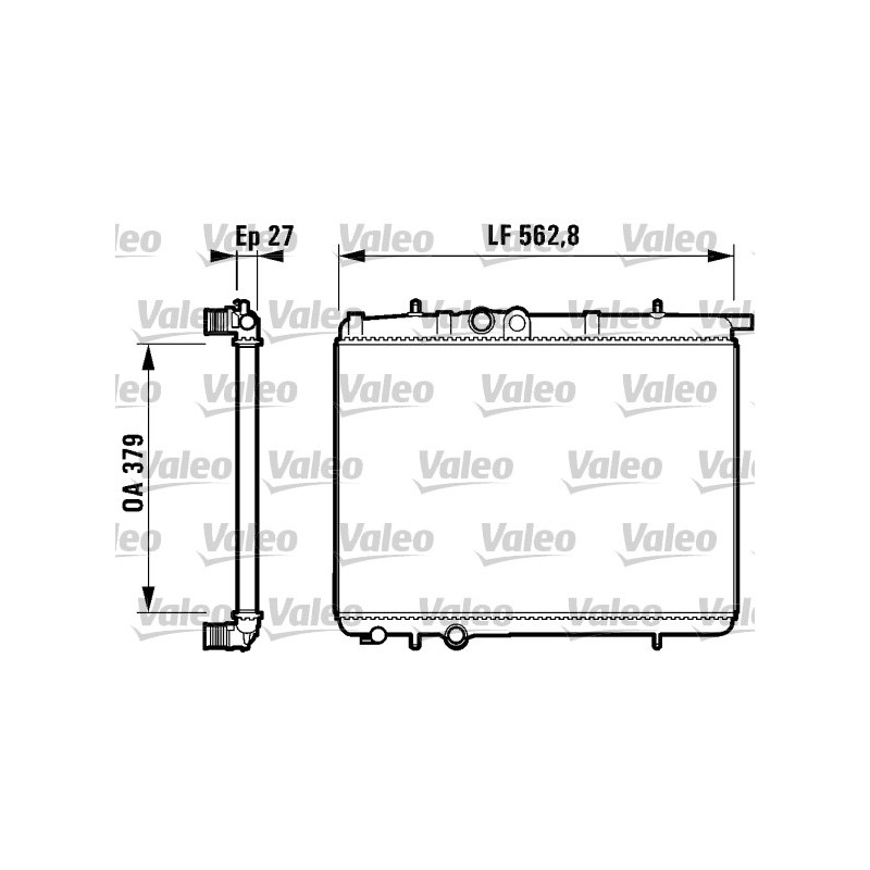 Radiateur Refroidissement Moteur Pour Peugeot 206 206+ 306 133040 133053 133065